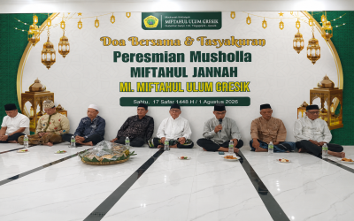 Doa Bersama dan Tasyakuran Peresmian Musholla Miftahul Jannah, Ikhtiar Menumbuhkan Generasi Qurani di MI Miftahul Ulum Gresik